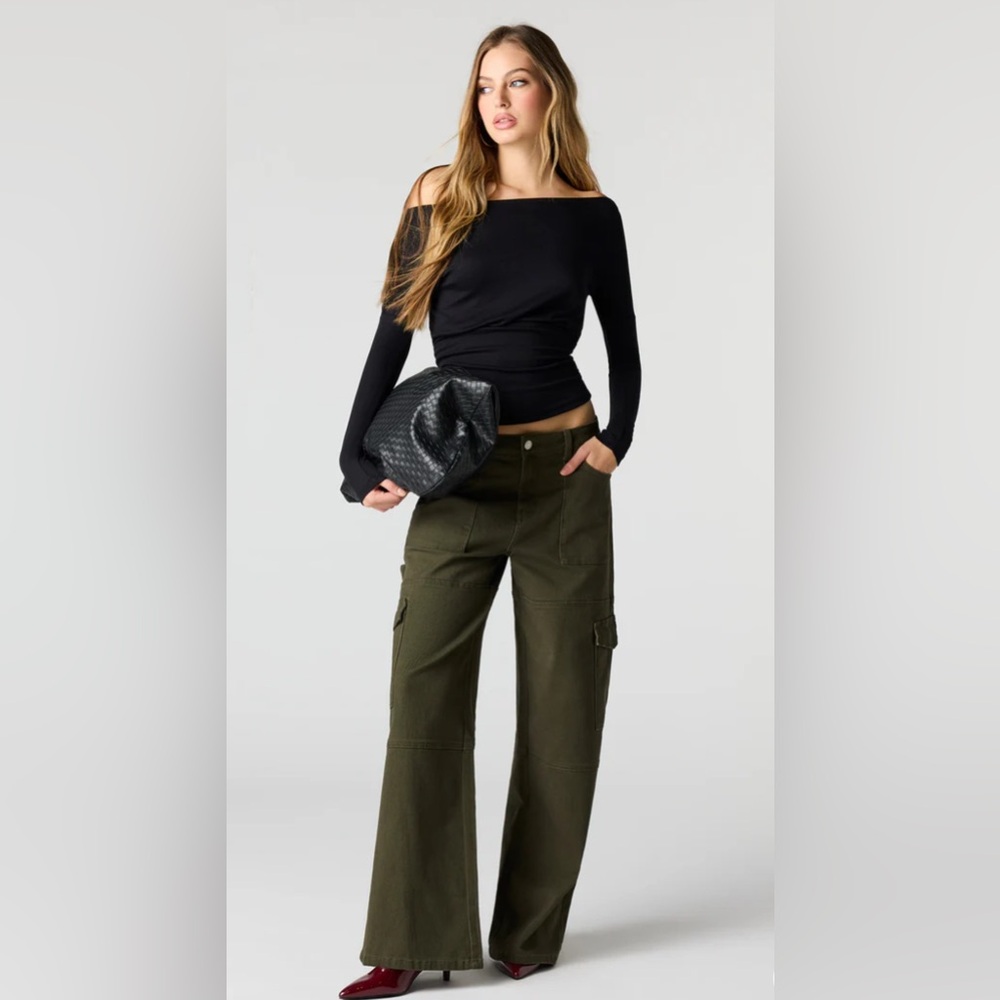 Dark Green Carpenter Cargo Pants